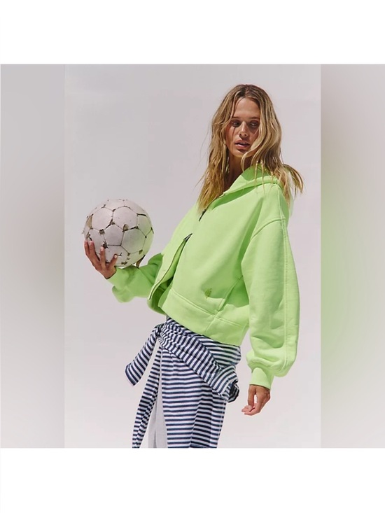 FP Movement by Free People Tops - FP Movement by Free People “A cut above”Zip Hoodie- in sour citrus yellow